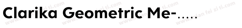Clarika Geometric Me字体转换